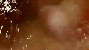 Solo babe fingers shaved pussy deep in steamy bath tub fun