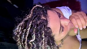 curly haired tiktok celeb goes viral from leaked intimate choking deepthroat video