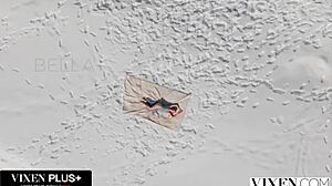 damn bella spark ditches lame bf for stranger's outdoor cock ride! 🌳🍆💦😍