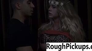 B PICKUPS horny TEEN from STREET for wild FUCK session