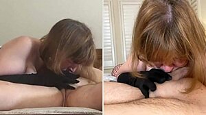 Granny Carmen Angel Sucks Cock with Elegance