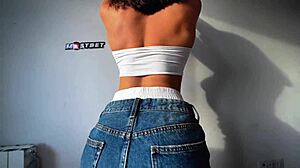 Step sister squeezes cock tight pussy drips cum