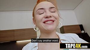 Two russian redhead teens rim and lick a silly guy's ass in hot double action