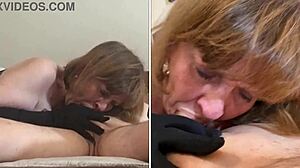 Granny Carmen Angel Sucks Cock with Elegance