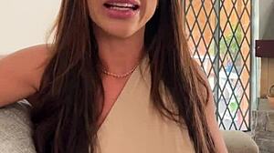 Wanna see this busty latina deepthroat after interview?