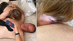 Granny Carmen Angel Sucks Cock with Elegance