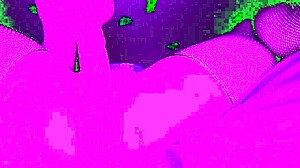 stockinged milf shoves pink dildo deep till wet pussy squirts orgasm