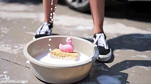 mercedes car wash teens lick pussy outdoor toys