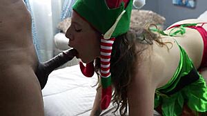 hot milf in costume teases stepson 😈 part 1