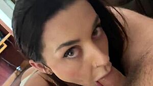 Wanna see this busty latina deepthroat after interview?