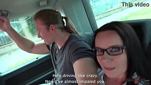 Wendy moon bounces on hard cock backseat van