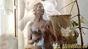 Babe Takes Massive Interracial Cumshot Explosion