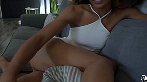 I helped my stepbrother through breakup then he creampied my wet pussy close-up