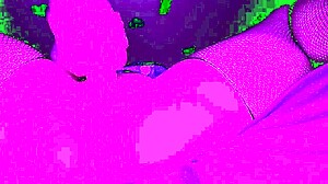 stockinged milf shoves pink dildo deep till wet pussy squirts orgasm