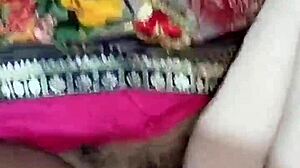 Desi Country Girl's Dirty Hindi Piss Bath in Public