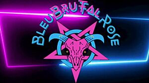 bleubrutalrose slips into pink heels and rams metal dildo up goth milf ass