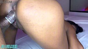 morena babe squirts hard in first wild orgasm ride