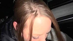 wife flashes big tits in toilet before outdoor public cock fuck