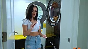 stepsis tiny pussy takes huge cock if it fits!