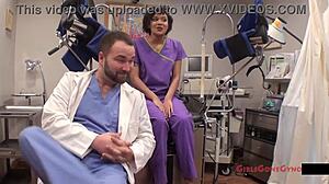 Jackie Banes gets gyno exam from nurse Lilith Rose hidden cam