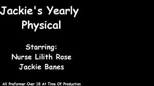 Jackie Banes gets gyno exam from nurse Lilith Rose hidden cam