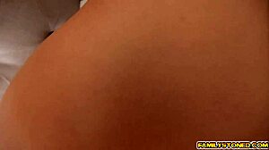 Step Bro's Thick Cock Stretches Melissa Mays Shaved Pussy On Top During Wild Ride?