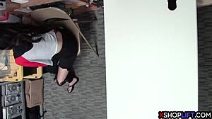 Hot Latina Teen Licks Lollipop Before Garage Cock Pounding