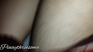 Plumber Fucks Pinay Creampie Messy Cum on Wet Hairy Pussy Close Up!