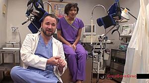 Jackie Banes gets gyno exam from nurse Lilith Rose hidden cam