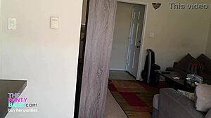 Young Thick Latina Braces Strips Rubs Pink Pussy Orgasm