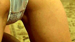 Horny Lesbian Madame Orgasms Moaning From Submissive Muff Diving Massage