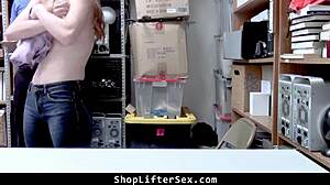 Classic Shoplifter Izzy Lush Caught and Punished Hard