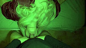 Fucking stepmom's throat deep cum in mouth rough pov swallow!