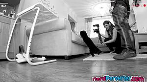 Nerd Pounds Tattoo-Covered British Bitch in Wild Banging Session