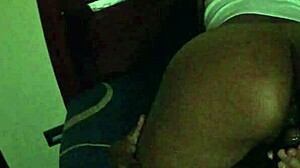 Stepsister enjoys birthday fun alone at home with stepbrother nearby