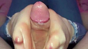 petite teen's feet drain cock in homemade cumshot pov?