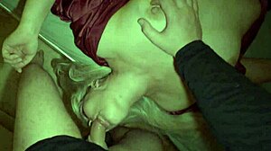 Fucking stepmom's throat deep cum in mouth rough pov swallow!
