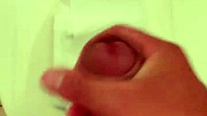 japanese solo masturbation leads to explosive cumshot!