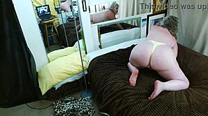 dawnskye you naughty mature with big tits... cum hard in that yellow thong for me?