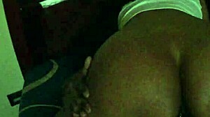 Stepsister enjoys birthday fun alone at home with stepbrother nearby