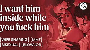 wife's every hole stuffed at wild christmas bisexual dp party