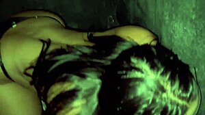 hot latina wife sucks strangers at swing house gloryhole till she orgasms