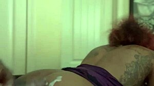 Amateur Couple's Juicy Bent-Over Doggystyle Hair-Pulling Creampie Backshots