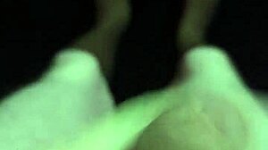 hey, steppin' outside naked at night feels so risky with that huge cock