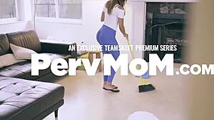 maya bjou flashes natural tits deepthroats stepbro's big black cock for cowgirl ride!