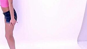 sexy babe fucked deep at casting with cumshot finish