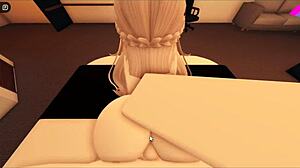 i bend her over doggystyle for intense roblox pov sex