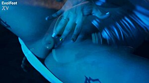 emilly's sexy nylon feet up close wanna lick these pretty toes?