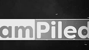 Curvy Blonde Hotwife Gangbanged by Four Big Black Cocks Husband Joins Deepthroat Creampie