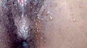 horny latina freak perra caliente masturbates wildly solo